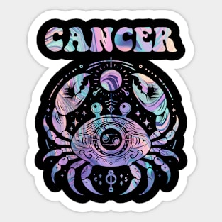 Cancer Zodiac Sign Birthday June July Astrology Sticker